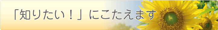 知りたいにこたえます